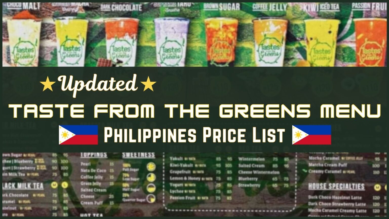 Taste From The Greens Philippines Menu And Prices August Philmenu