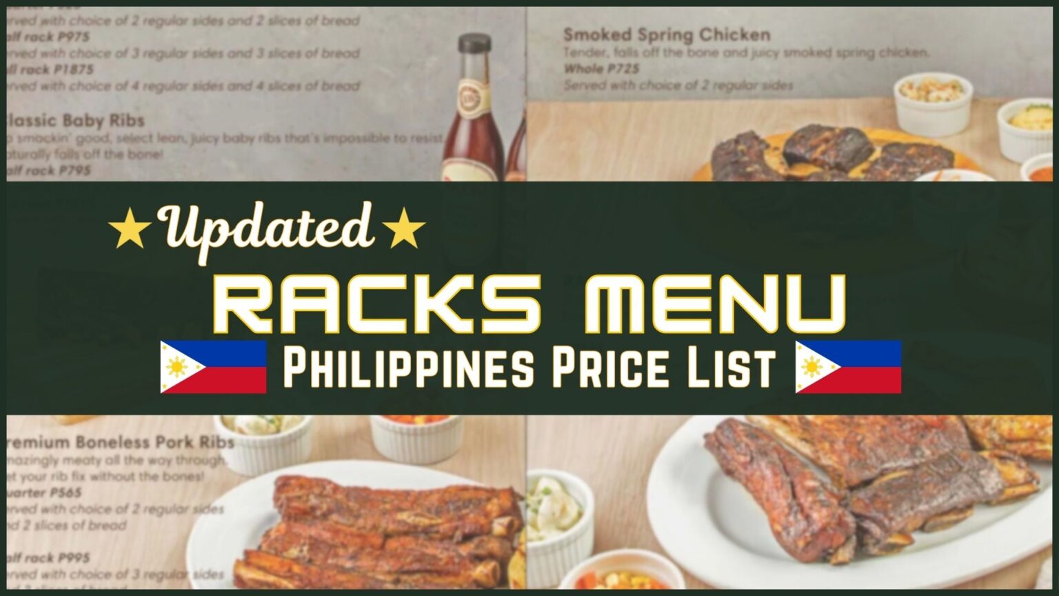RACKS Philippines Menu and Prices [August 2024] - PhilMenu