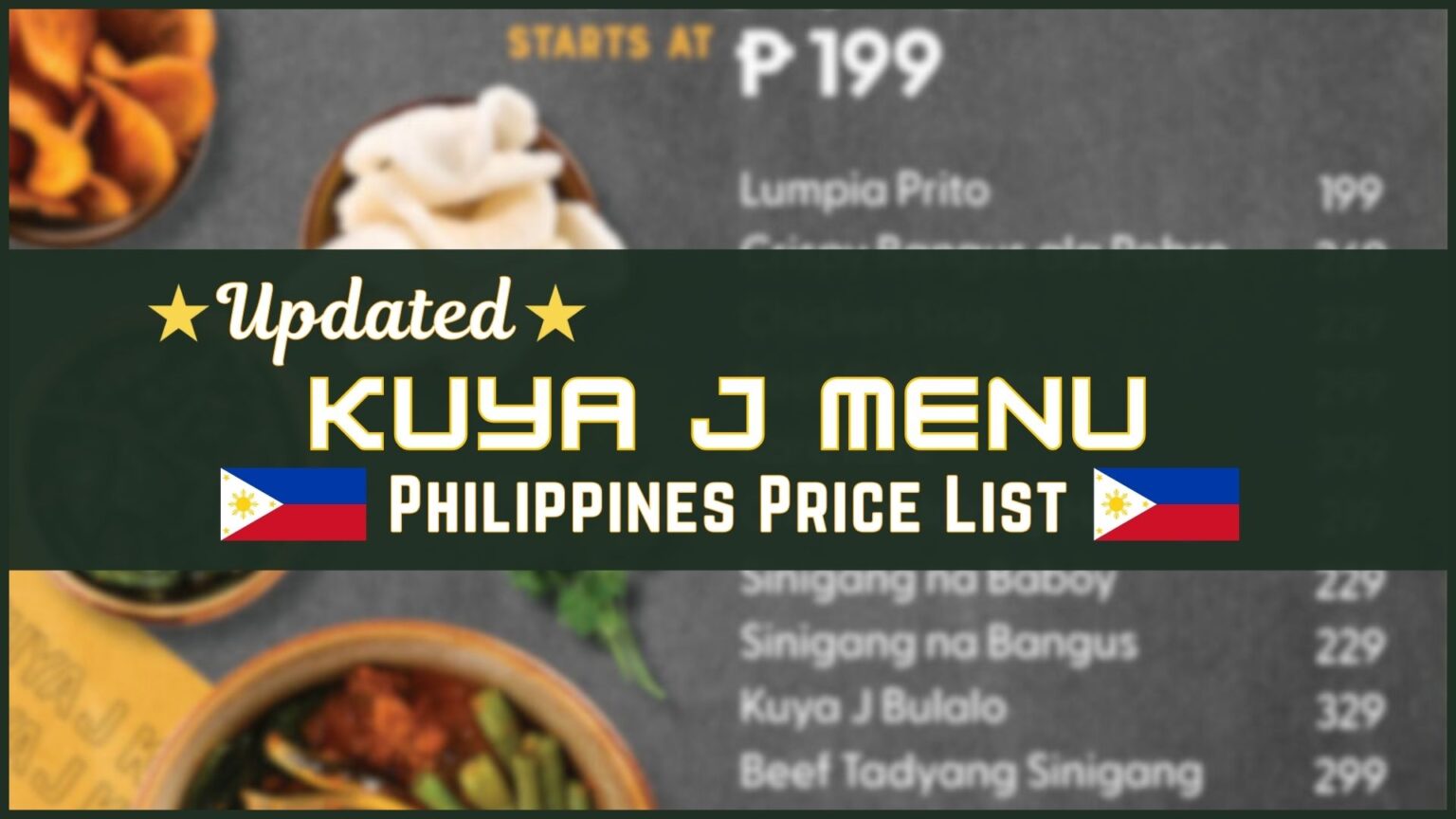 Kuya J's Philippines Menu and Prices [July 2024] - PhilMenu