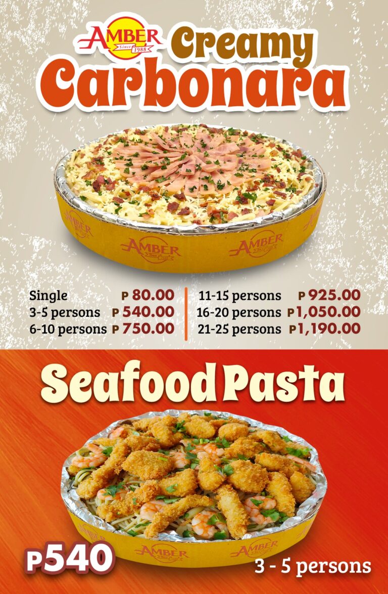 Amber Philippines Menu and Prices [August 2024] - PhilMenu