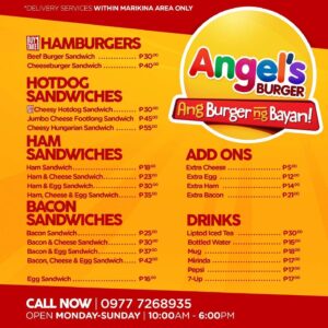 Angel's Burger Philippines Menu and Prices [August 2024] - PhilMenu
