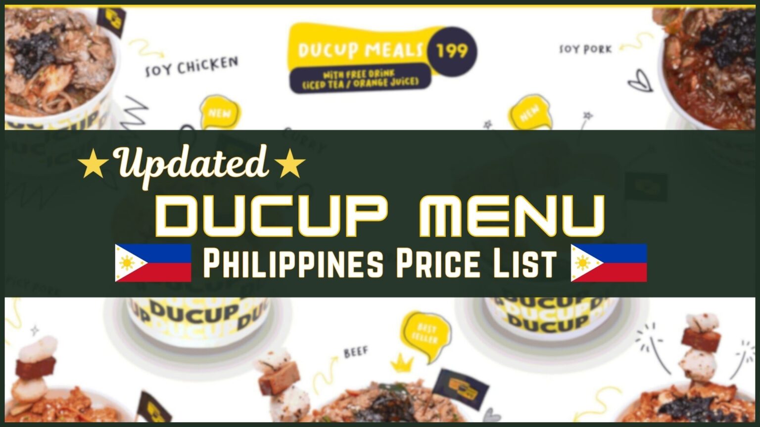 Ducup Philippines Menu and Prices [September 2024] - PhilMenu