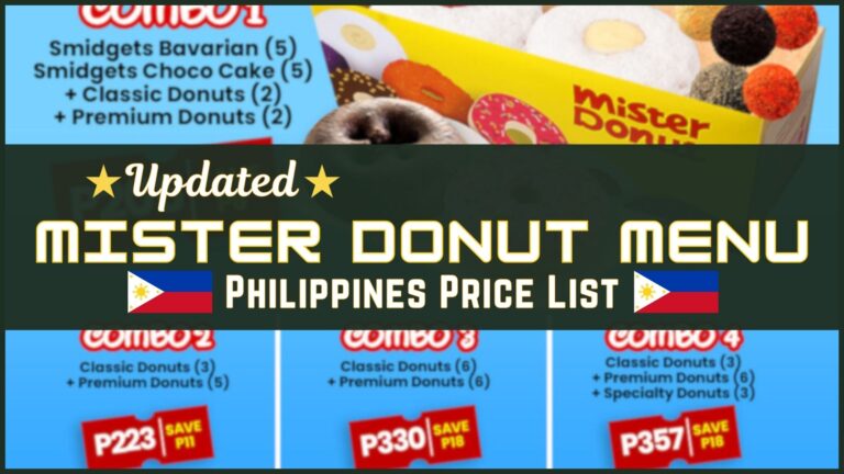 Mister Donut Philippines Menu and Prices [September 2024] - PhilMenu