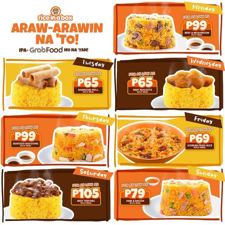 Rice in a Box Philippines Menu and Prices [October 2024] - PhilMenu