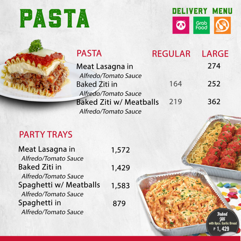 Sbarro Philippines Menu and Prices [September 2024] - PhilMenu
