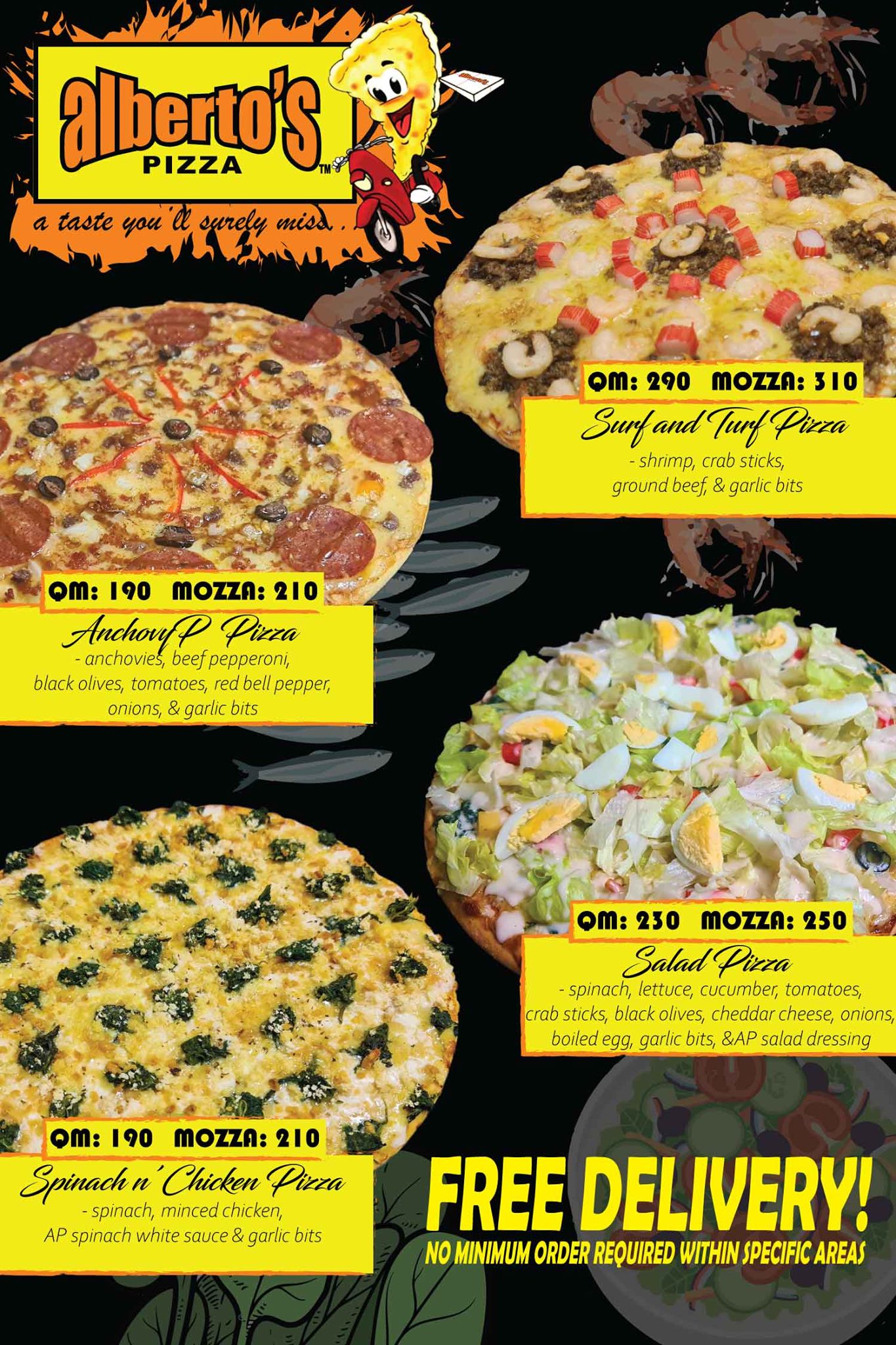 Albertos Pizza Philippines Menu and Prices [October 2024] - PhilMenu