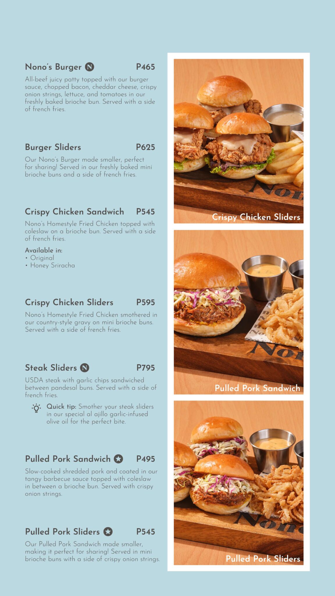 Nono's Philippines Menu and Prices [October 2025] - PhilMenu
