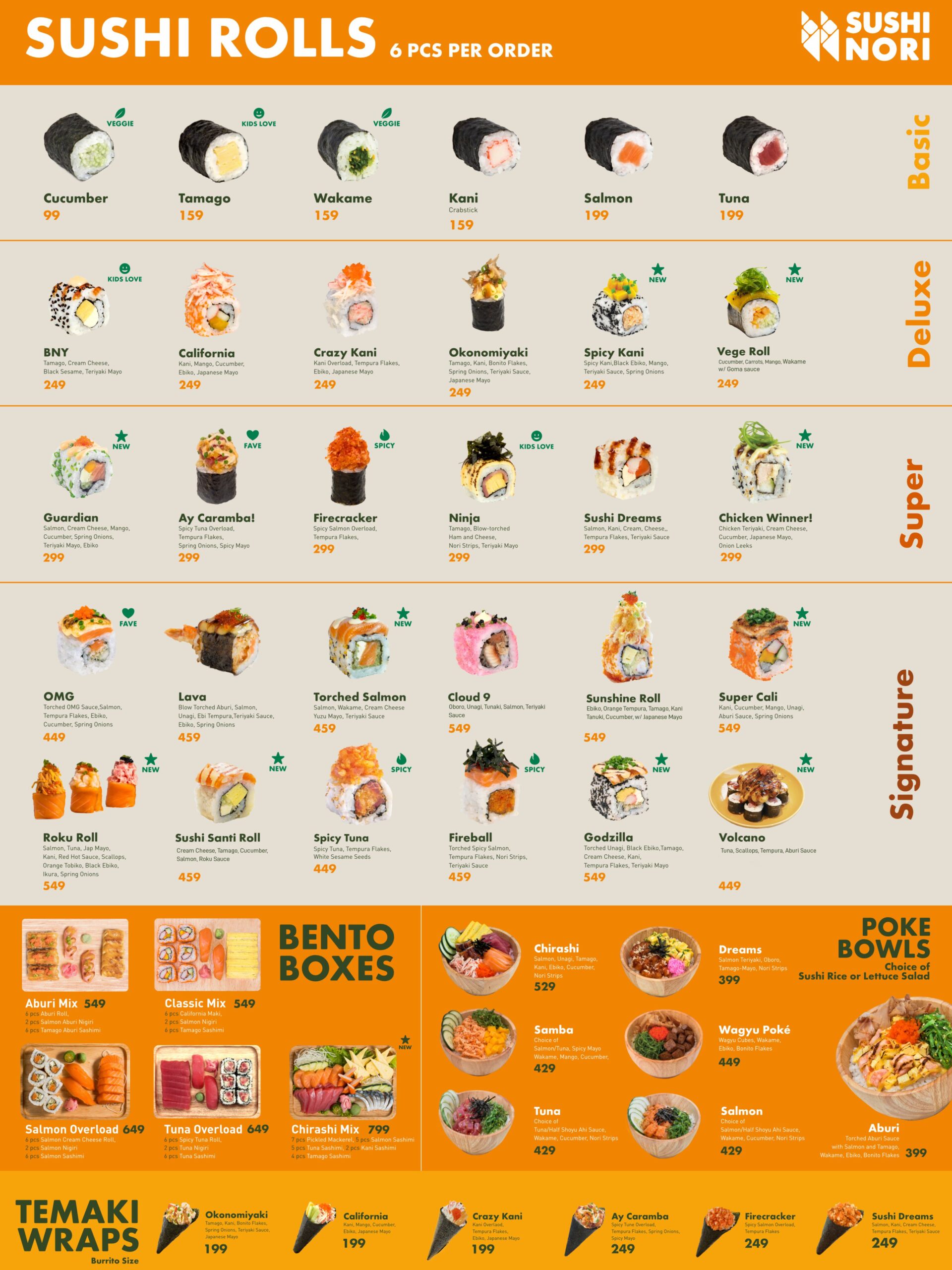 Sushi Nori Philippines Menu And Prices October 2024 PhilMenu