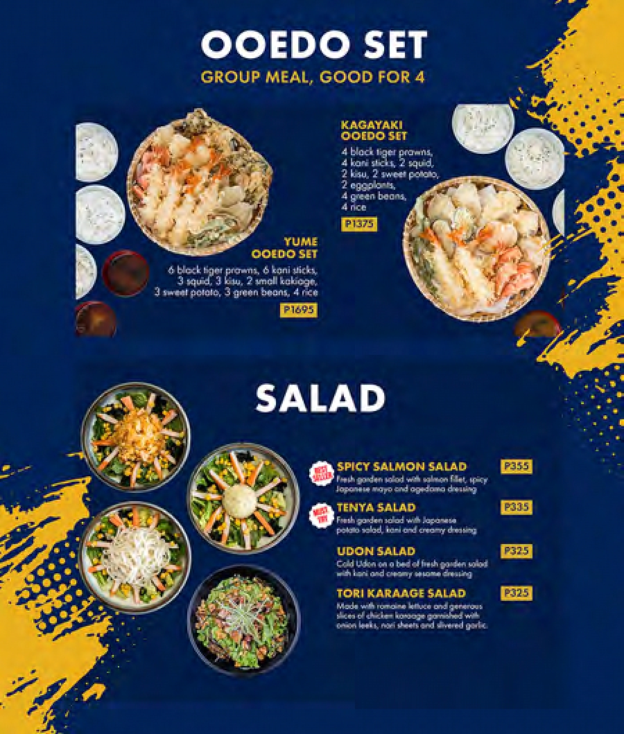 Tenya Tempura Tendon Philippines Menu and Prices [August 2025] - PhilMenu