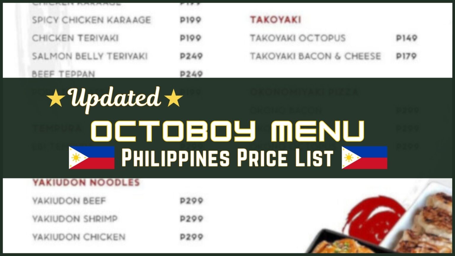 Octoboy Philippines Menu and Prices [August 2025] - PhilMenu